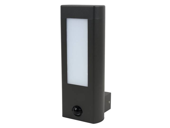 LED Wandleuchte HEITRONIC Amarillo , grau (anthrazit), B:11cm H:28cm T:11,5cm, Leuchten, LED Wandleuchte, Poller- Außenlampe, großflächiger Lichtaustritt,Bewegungsmelder
