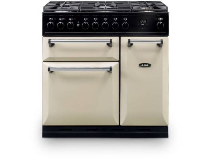 Aga - Piano De Cuisson Mixte Master Chef Deluxe 90 Df Creme