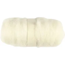 Creativ Company Carded Wool, Garn + Wolle, Weiss