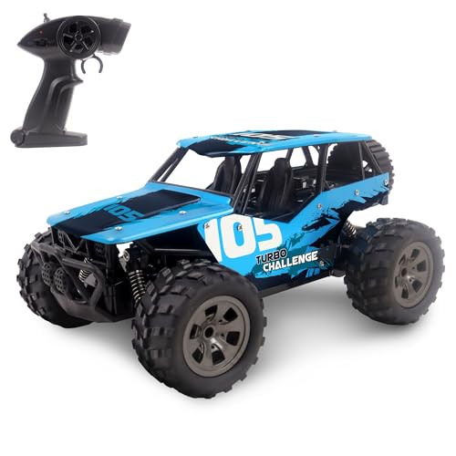Turbo Challenge Wild Ricer Off Road Afstandsbedieningsauto Blauw 1/18 Metaal