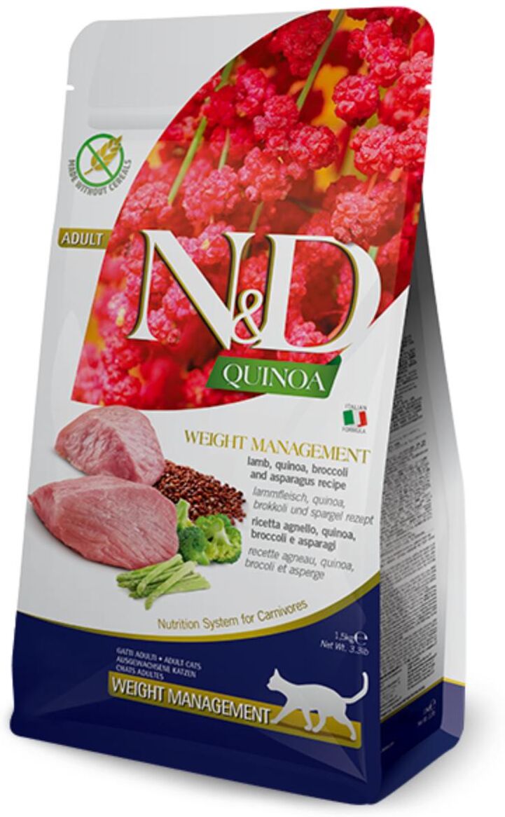 N&D Cat Quinoa Weight Management con Agnello 5KG