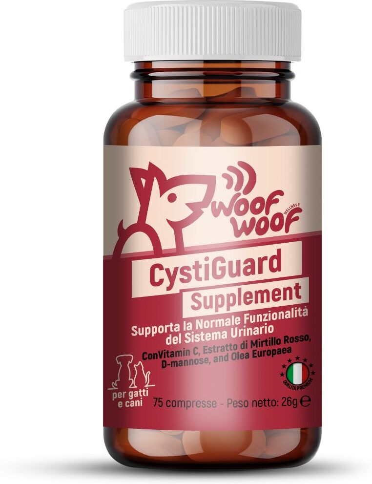 Woof Woof Cystiguard Supplement Cane e Gatto 75 COMPRESSE
