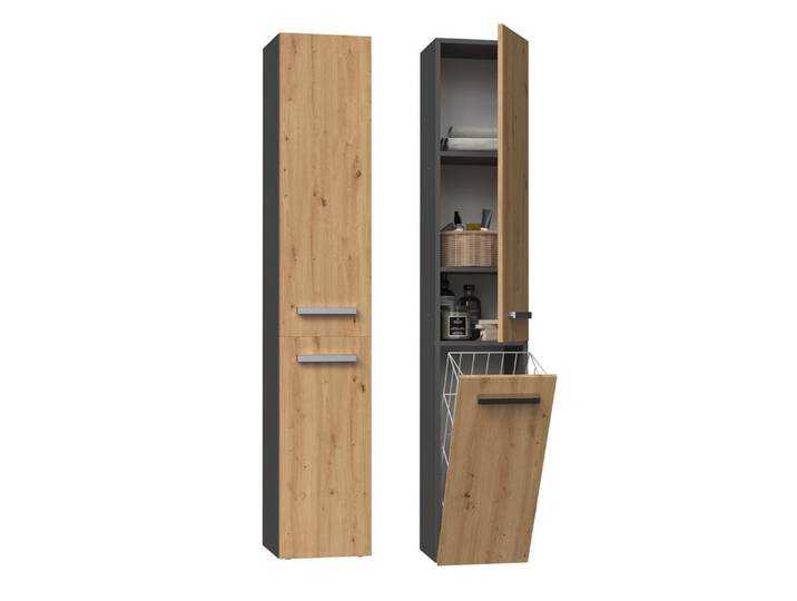 ibonto Hochschrank Badezimmerschrank: Elegantes & Praktisches Aufbewahrungsmöbel
