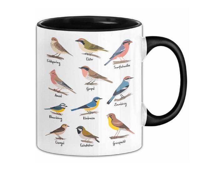 Trendation Tasse Garten Vögel Tasse Geschenk Lustige Geschenkidee Spruch