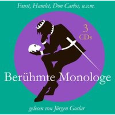 Berühmte Monologe - , CD, 9783959951029