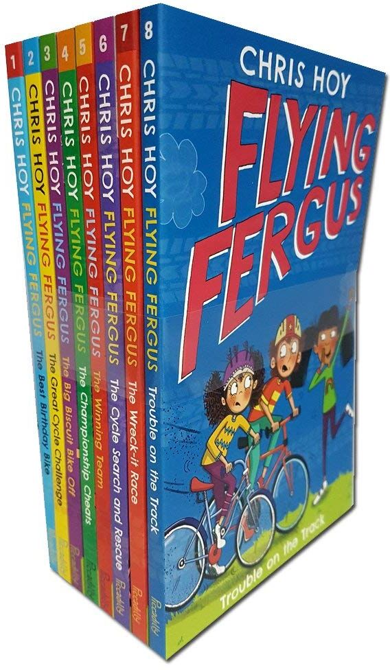Piccadilly Press Flying Fergus 8 Books Collection Set - Sir Chris Hoy & Joanna Nadin - Paperback Chapter Books - Ages 5-8 - Magical Cycling Adventures