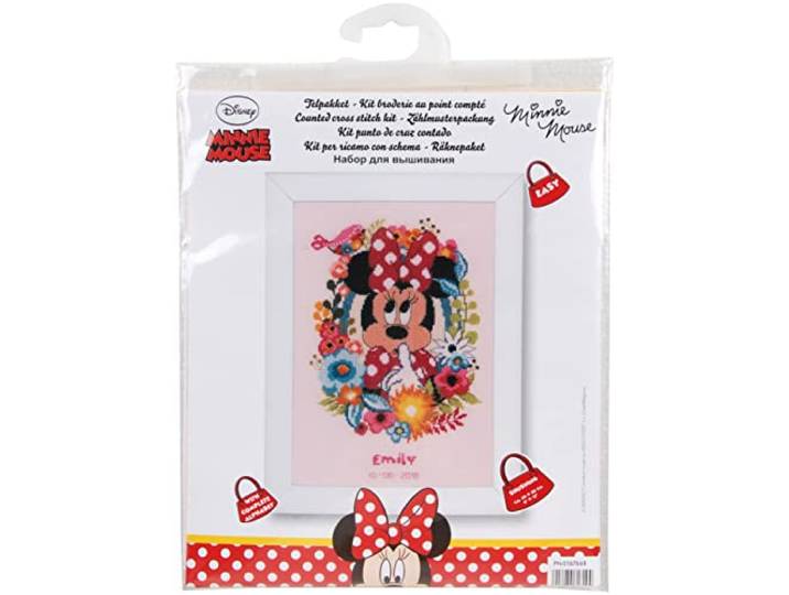 Vervaco WD telpatroon verpakking Psst Aida kruisborduurverpakking om uit te telen, wit, 20 x 30 x 0,30 cm