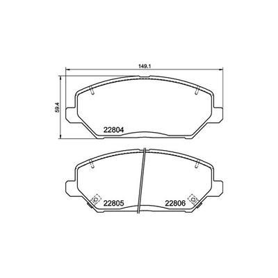 MAGNETI MARELLI Bremsbelagsatz, Scheibenbremse 363700430110 für HYUNDAI