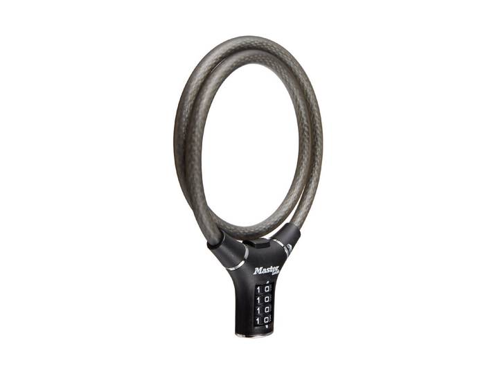 Masterlock Kabelschloss mit Individuell Einstellbarem Zahlenschloss Schwarz 90 cm