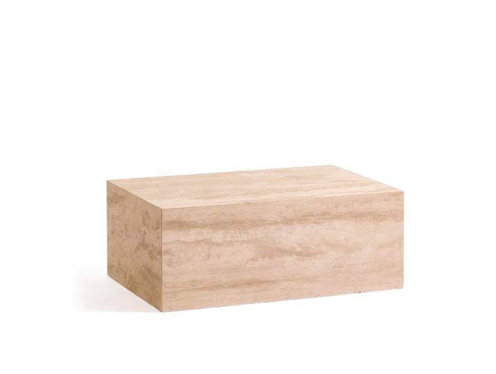 Varese Couchtisch, Travertinmarmor 90x60