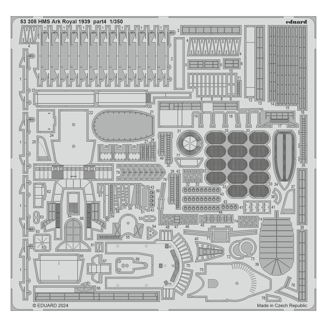 Eduard HMS Ark Royal 1939 part 4 1/350 I LOVE KIT (53308)