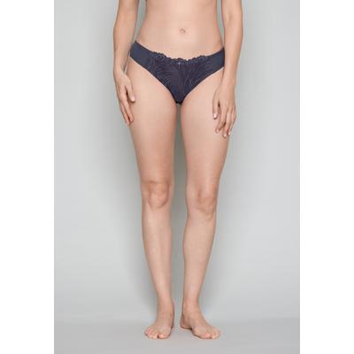 Slip JOOP "Charming", Damen, Gr. 44, Mikrofaser, grau (hellgrau), Mikrofaser, Obermaterial: 83% Polyamid, 17% Elasthan, Unterhosen Slip, mit Cornflower-Spitze, aus Mikrofaser