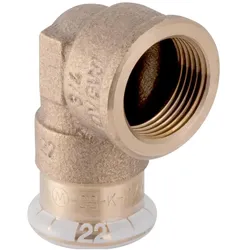 Geberit, Rohrverbindungstechnik, bergangswinkel Mapress 54mmxRp 2, Cu, 90G, m IG, Rotguss (Winkelverbindung)