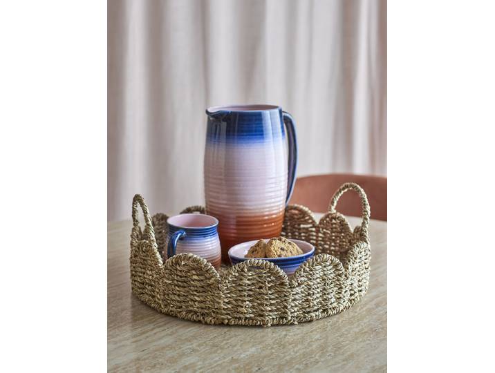 Plateau de service Brea Ø 35cm Beige