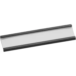 100 Etikettenhalter, C-Profil, magnetisch,  Abschnitte 15 mm | 60 mm, Ferrit, schwarz