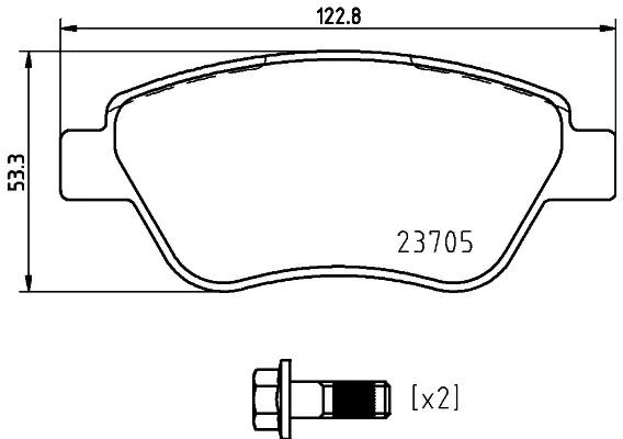 BREMBO P 23 169 Brake pad set