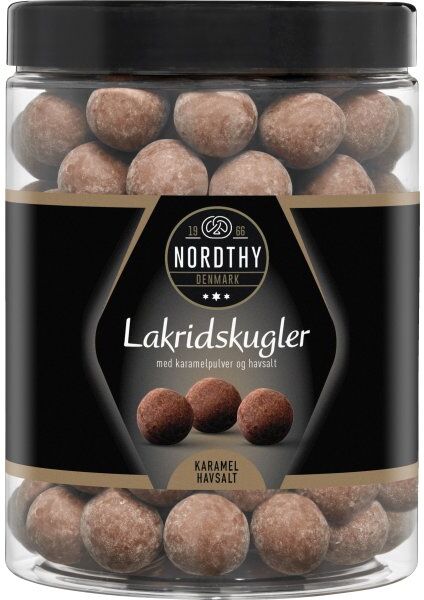 Nordthy Lakridskugler Med Karamel Og Havsalt, 600g