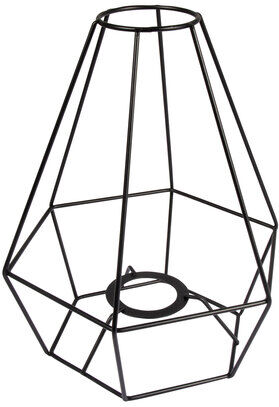 Metall-Lampenschirm, Diamant, 20 cm Ø