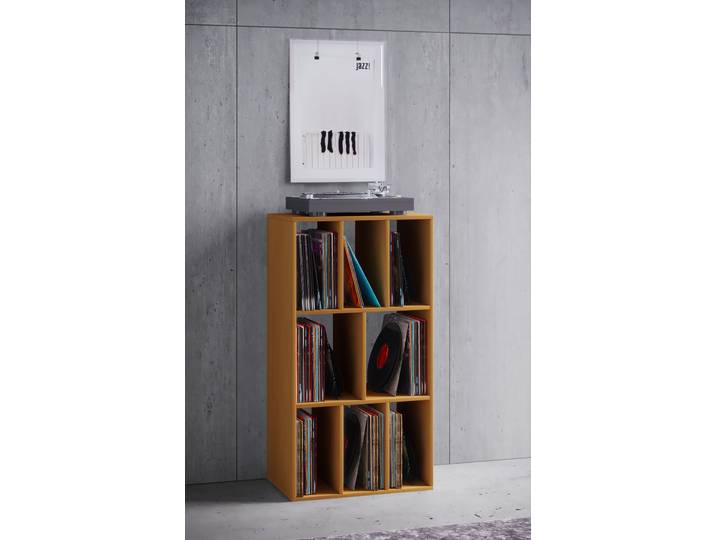 Regal Schaltino Spanplatte, beschichtet Holz/Braun/Buche Dekor 60 x 115 x 36cm