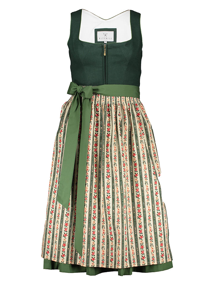 Alpenfee Dirndl "Vivi" in Grün - 46