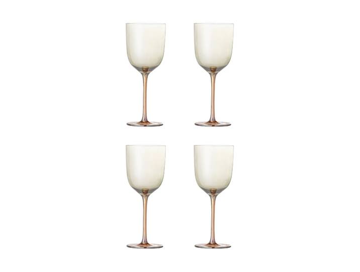 Bloomingville Verre à vin Aston, lot de 4 Bronze