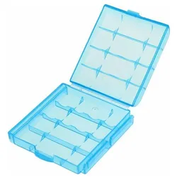 Panasonic Akku HR-4UTGB Case AAA Micro-Akku 8er Pack mit 2x AccuCell Case blau (8 Stk., AAA, 750 mAh), Batterien + Akkus