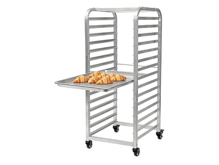 Support de refroidissement Mobile pour boulangerie, chariot en aluminium avec roulettes verrouillables pour cuisine, Restaurant, Pizza, pain, biscuits