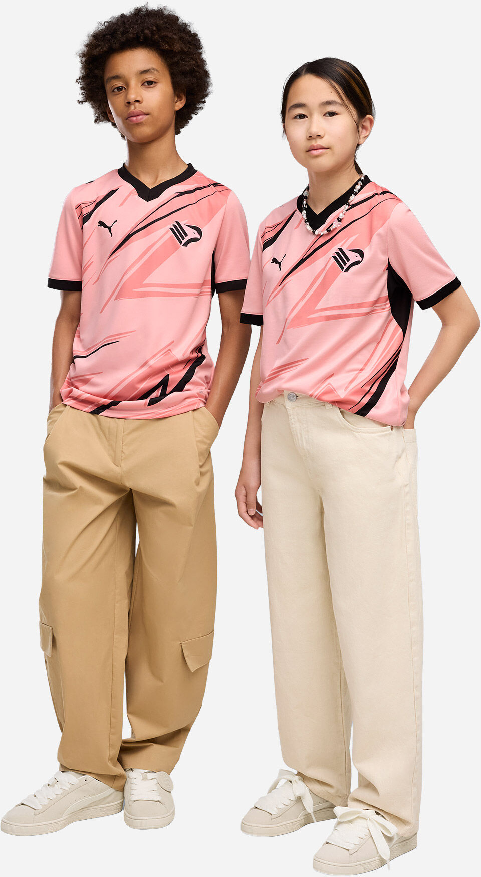 Puma Palermo Home Replica Jr - Maglia Calcio Ufficiale 164CM