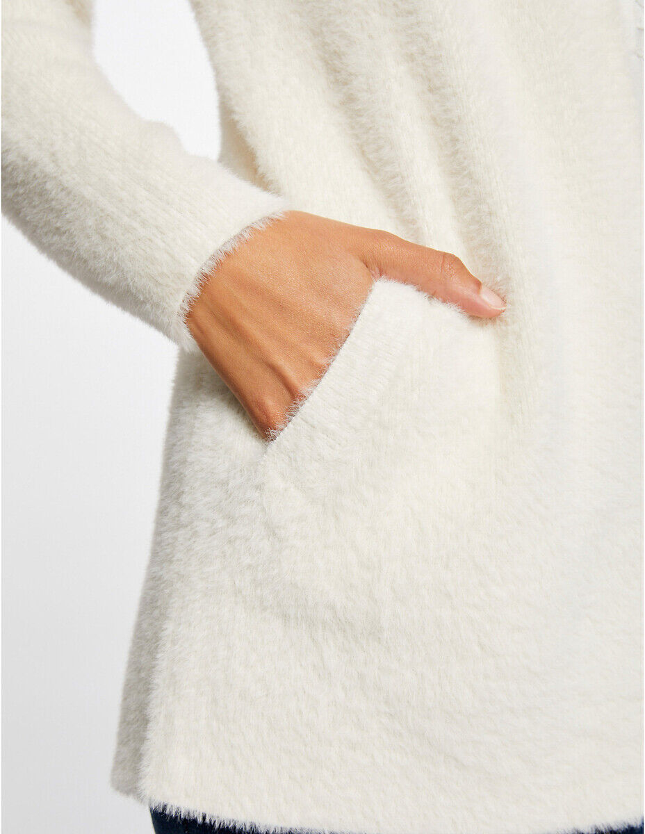 MORGAN Gilet long maille duveteuse