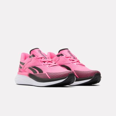 Laufschuh REEBOK "REEBOK VIVA SPEED", Damen, Gr. 38,5, pink (atomic pink, schwarz, weiß), Synthetik, Textil, Schuhe Laufschuh