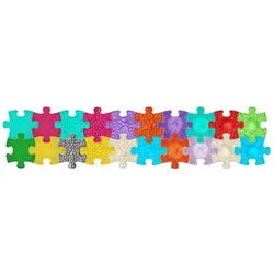 Askato, Spielteppich + Spielmatte, Mata Sensoryczna Ortopedyczna Zestaw 20w1 Mini Puzzle 20x Sensoryka Muffik / Mfk-051 (20 x 20 cm)