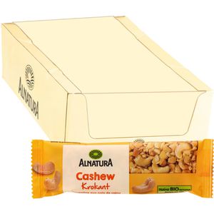 Alnatura Müsliriegel Cashew-Krokant, BIO, laktosefrei, je 30 g, 25 Riegel