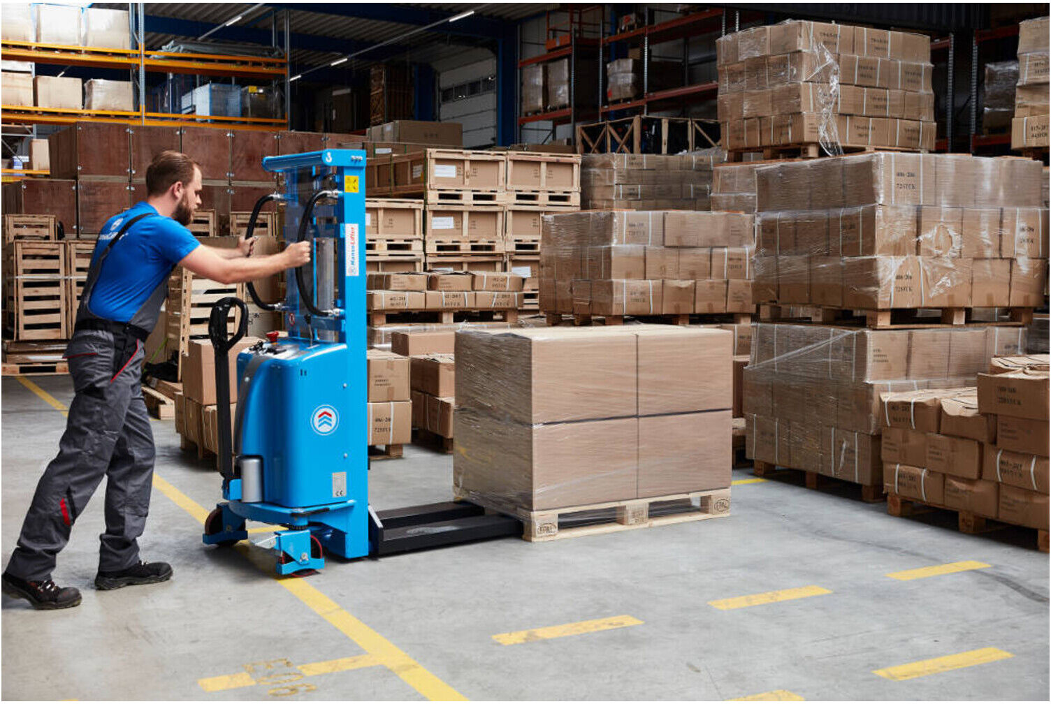 HanseLifter Hochhubwagen elektr. Hub: 1.600 mm, Tragf.: 1.500 kg, Typ: E-SDJ1516 (GE0023028)