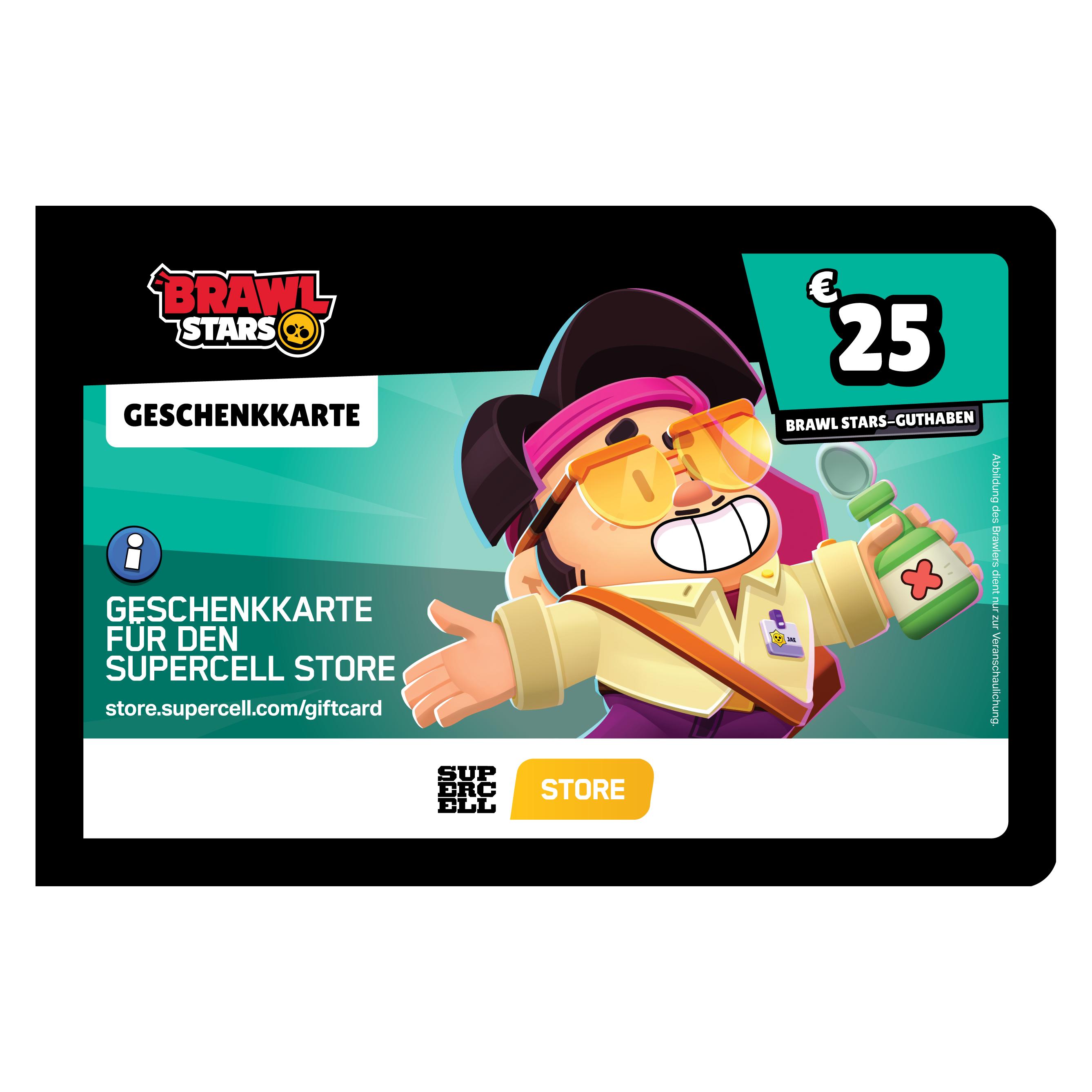 Brawl Stars Geschenkkarte (25 EUR) (brawl-digital-de-25)