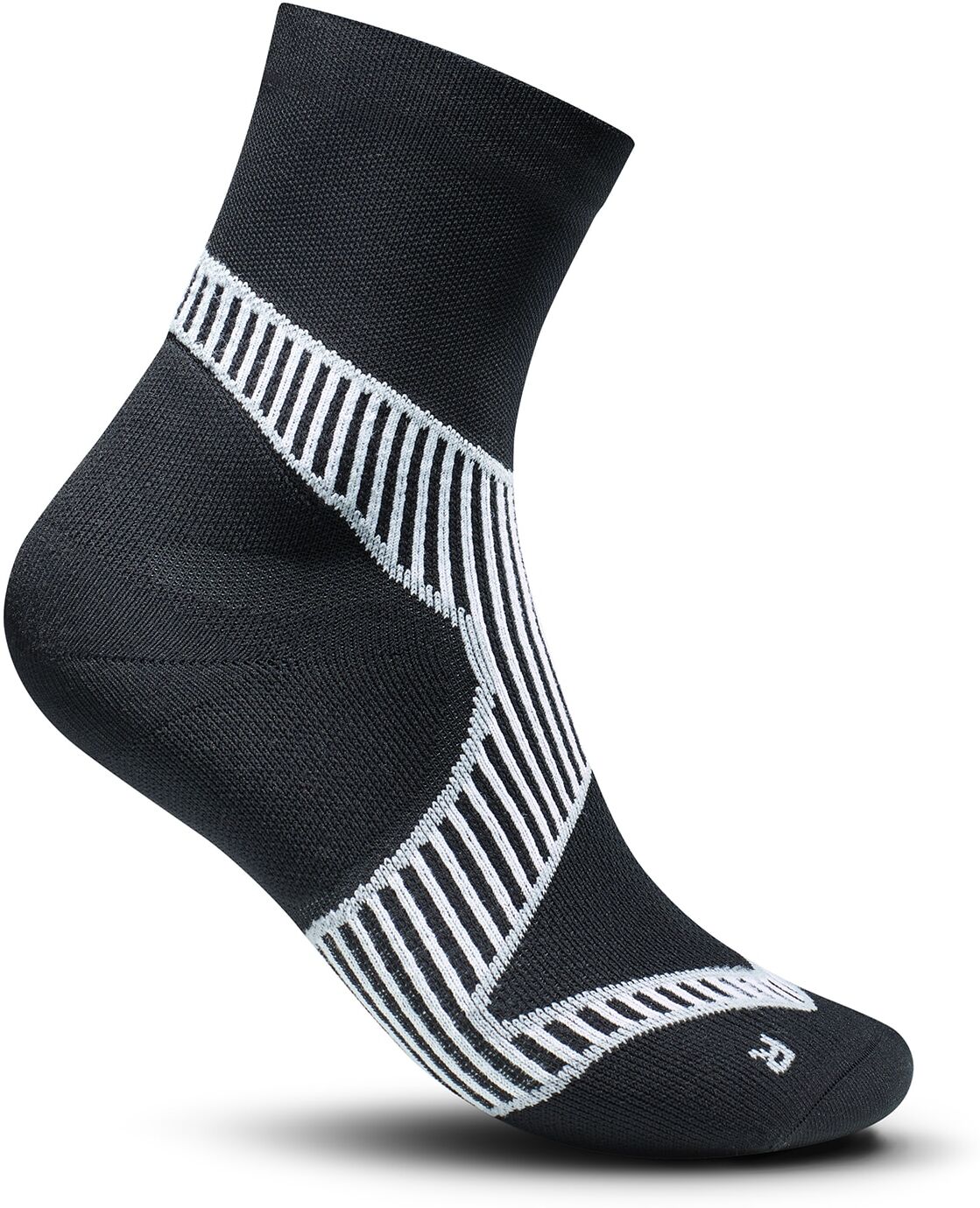 Sportsocken BAUERFEIND "RUN PERFORMANCE MID CUT SOCKS", Damen, Gr. 39-42, schwarz, Obermaterial: 90% Polyamid, 10% Elasthan, Socken Sportsocken, atmungsaktives High-Performance-Gestrick schwarz 39-42