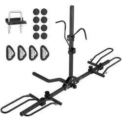 VEVOR Fahrradträger zur Anhängerkupplung, 2-Fahrrad-Plattform-Stil, 36 kg Kapazität, Fahrradträger-Kupplung für 31,75 / 50,8 mm Empfänger, Zusammenklappbarer Fahrradträger für Auto, SUV, Lkw usw.