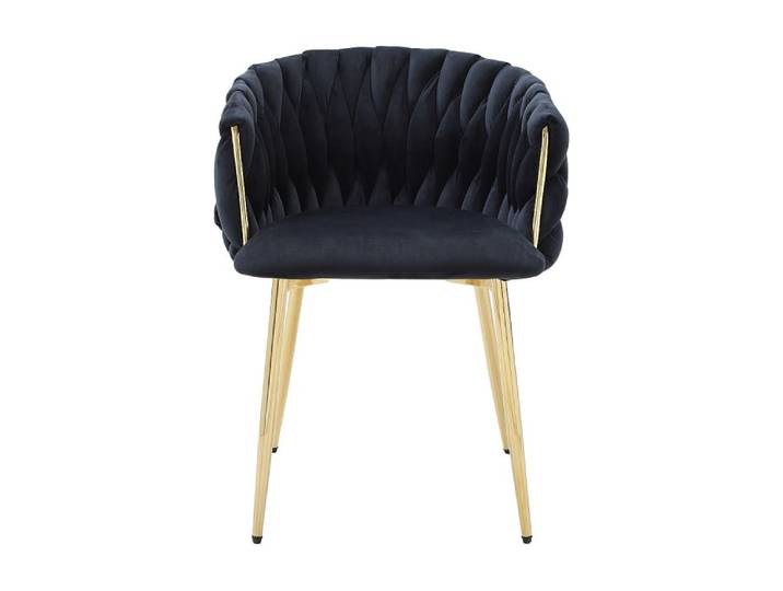 Lot de 2 chaises velours noir