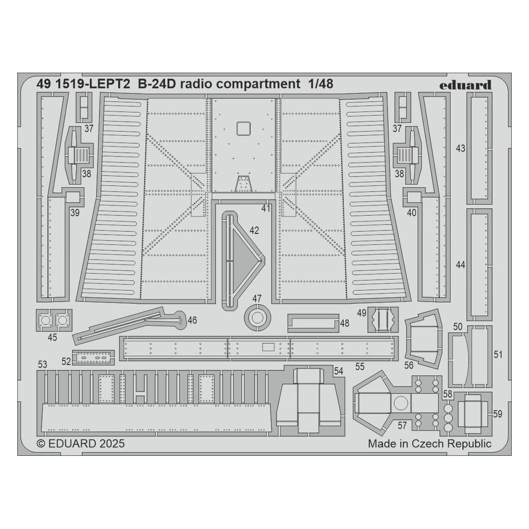 Eduard B-24D radio compartment HOBBY BOSS (491519)