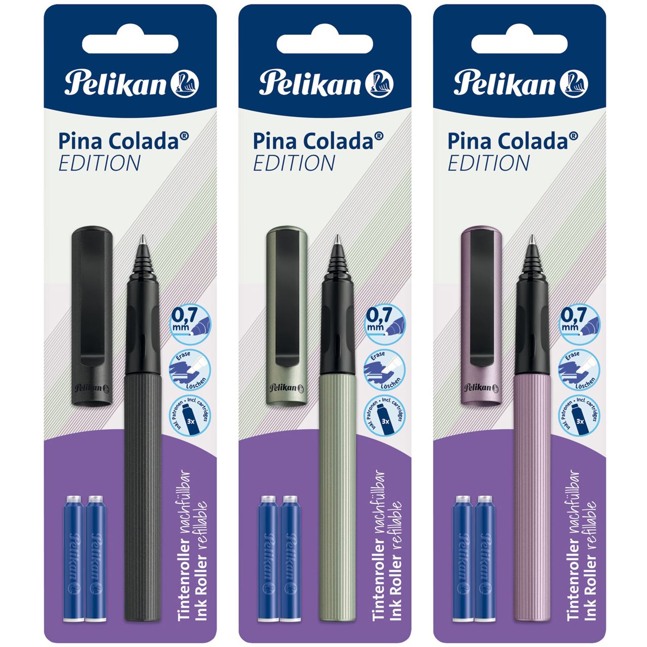 Pelikan Tintenroller Pina Colada Edition farbig sortiert