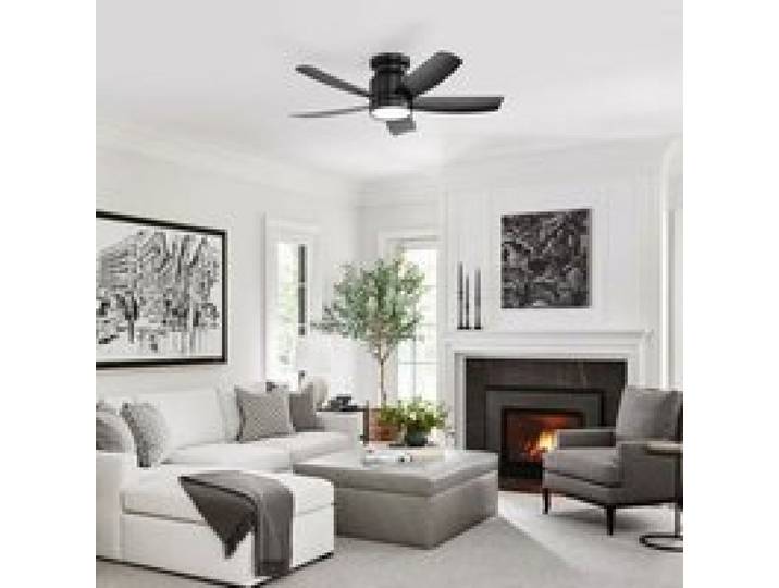 Brasseur d’air plafond silencieux 106cm multifonction lumière ajustable 3 couleurs minuterie 6 niveaux vitesse