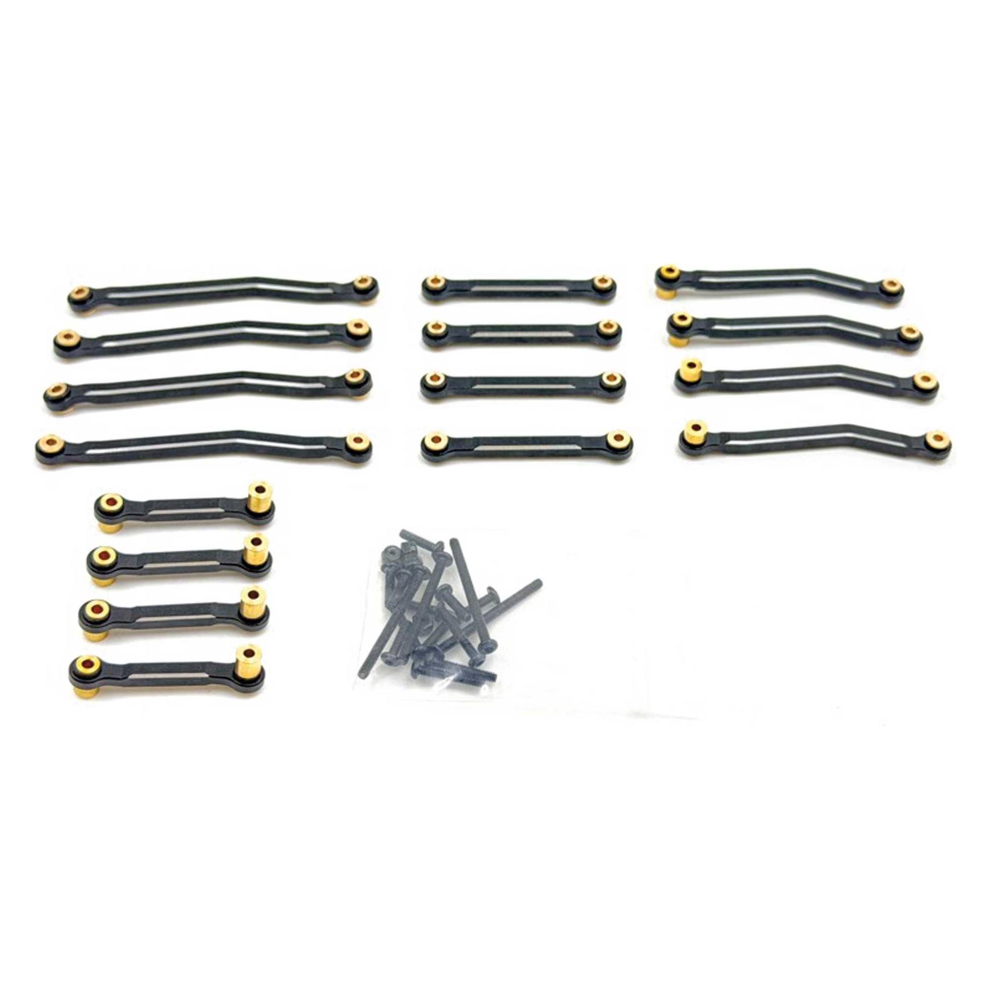 Hobby Plus RC Aluminum High Clearance Link Set Terranaut (16) (HBP240599)