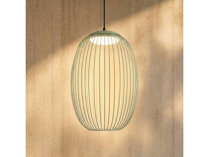 Lucande LED-Außenhängeleuchte Richi, grün, Ø 35 cm, dimmbar Richi Lucande,, grün, Metall, Modern