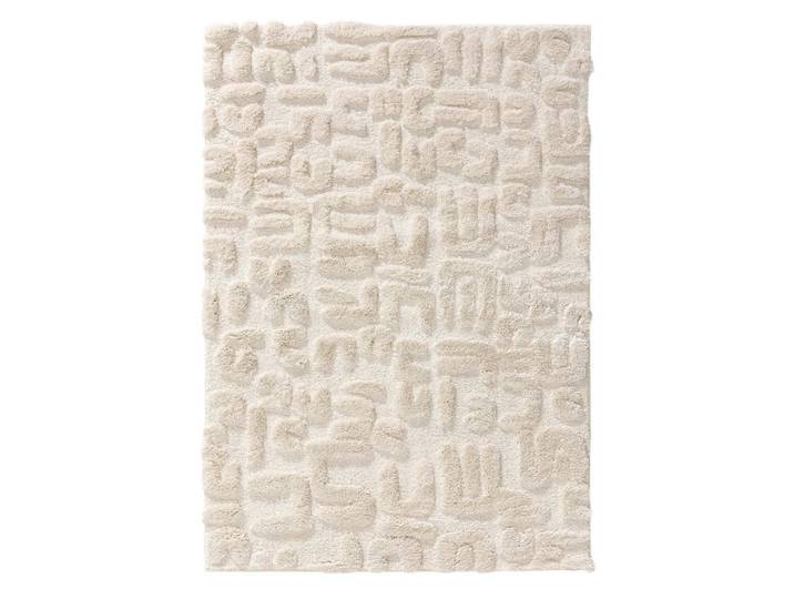 benuta Hochflorteppich Tibo Cream/Beige 120/170 cm, Creme, Textil, Zeichen/Symbole/Nummern/Buchstaben, Rechteckig, 120x170 cm, wasserabweisend, Teppiche & Böden, Teppich, Hochflorteppiche & Shaggys