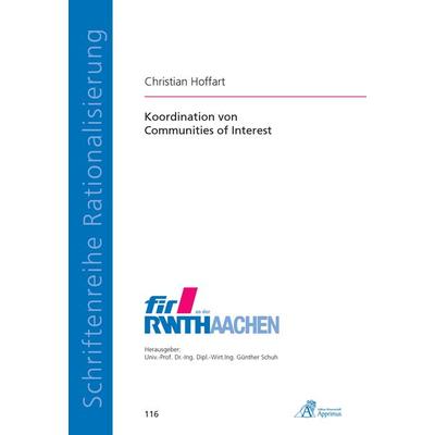 Koordination von Communities of Interest, Paperback von Christian Hoffart, Apprimus, 978-3-86359-139-7