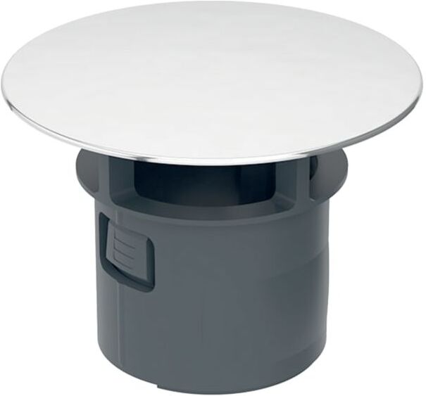 Geberit Ventilabdeckung 241993011 mit integriertem Überlauf, für WT-Anschluss, weiß, Sanitärkeramik