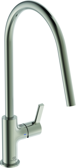 Ideal Standard Küchenarmatur BD408GN silver storm, mit hohem Rohrauslauf