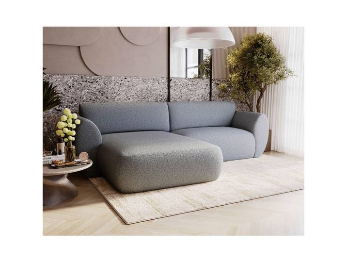 Livetastic Ecksofa Solis, Hellgrau, Kunststoff, 3-Sitzer, L-Form, 288x170 cm, Stoffauswahl, Wohnzimmer, Sofas & Couches, Wohnlandschaften, Ecksofas