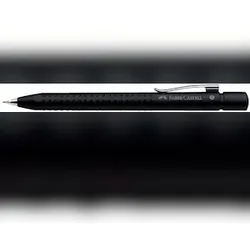 FABER-CASTELL Druckbleistift Grip 2011 schwarzmet. Dreiecksform, 0,7mm,Soft-Grip-Zone