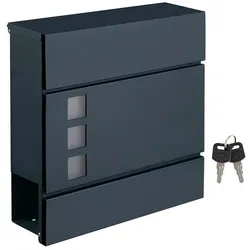 Songmics Briefkasten mit Zeitungsfach GMB052G01, 37x37x10.5 cm