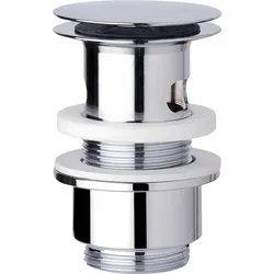 Klicker Schaftventil m.Überlauf DN 32 (11/4''), mit großer Abdeckplatte 63mm
